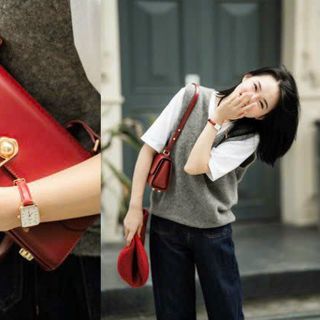 ĐỒNG HỒ NỮ ĐẸP MÀU ĐỎ CHERRY