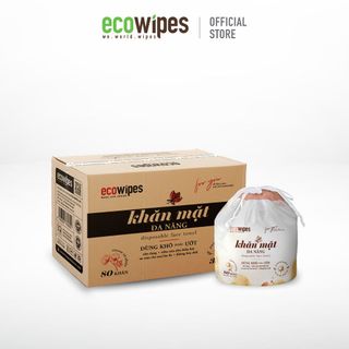 Khăn mặt đa năng EcoWIpes cuộn 80 tờ