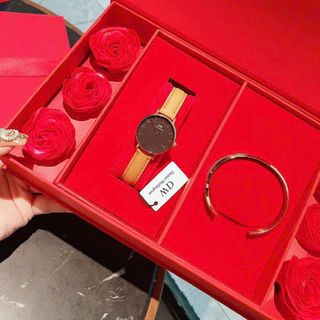 SET ĐỒNG HỒ HOA HỒNG CAO CẤP