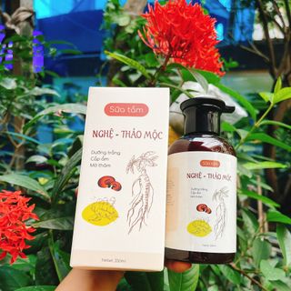 Sữa tắm trắng da nghệ thảo mộc làm sạch da dưỡng da dưỡng ẩm thiên nhiên Thuần Diệp