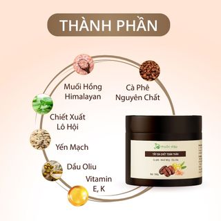 Tẩy tế bào chết toàn thân cà phê muối hồng himalaya làm sạch da sáng da giảm mụn Thuần Diệp