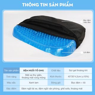 ĐỆM LÓT GHẾ TỔ ONG SILICON