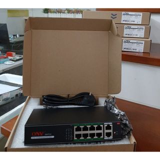 Switch PoE 10 Port ONV H1108PLS – 8 Cổng PoE Và 2 Cổng Uplink Tốc Độ 10/100Mbps giá sỉ