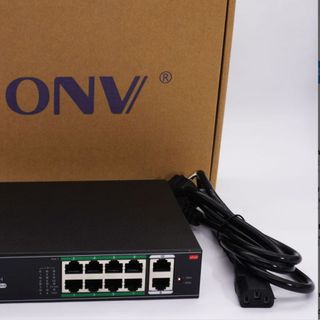 Switch PoE 10 Port ONV H1108PLS – 8 Cổng PoE Và 2 Cổng Uplink Tốc Độ 10/100Mbps