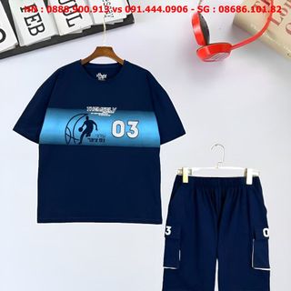 Bộ thể thao, cotton, hiphop áo in cầu thủ số 03, size 15-20, ri6 - phân phối Top1Kids giá sỉ