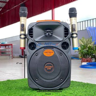 Loa Kéo SANSUI A866 - Công Suất 150W - Tặng 2 Micro Không Dây - Tích Hợp Bluetooth , Cổng USB, AUX và Thẻ Nhớ