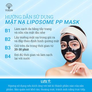 Mặt nạ Đen phục hồi Yuejin Liposome PP - Mặt nạ nuôi dưỡng tế bào, phục hồi nhanh, cấp ẩm