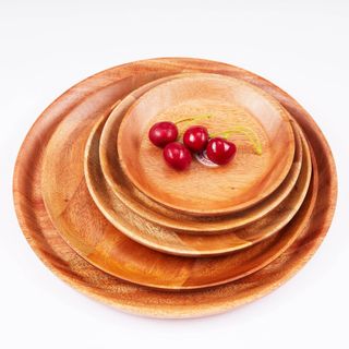 Đĩa gỗ đựng đồ ăn Thanh Tú|Dĩa tròn/vuông