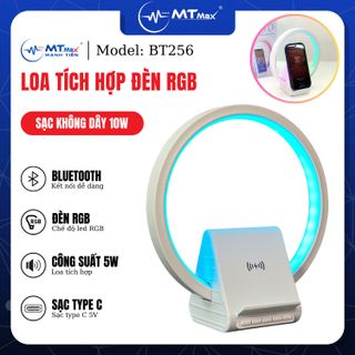 Loa Bluetooth BT256 Chế Độ Led RGB Tích Hợp Sạc Không Dây 10W Vẻ Đẹp Cuốn Hút Chuyên Dùng Nghe Nhạc, Decor, Trang Trí Bàn Làm Việc