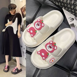 DÉP BÁNH MÌ NỮ TÍNH GẤU HỒNG SIÊU HOT CHỐNG TRƠN TRƯỢT WH291 - WINNIE HOUSE