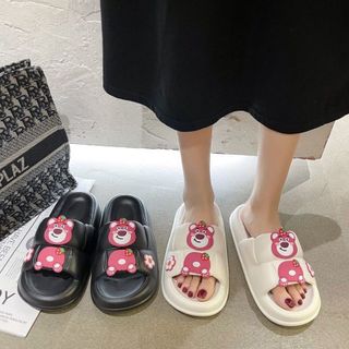 DÉP BÁNH MÌ NỮ TÍNH GẤU HỒNG SIÊU HOT CHỐNG TRƠN TRƯỢT WH291 - WINNIE HOUSE