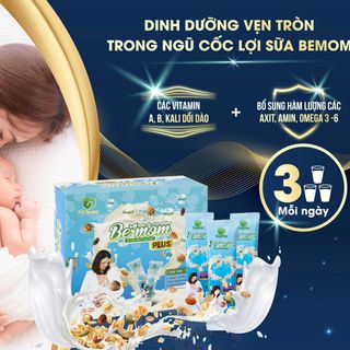 [Siêu lợi sữa] NGŨ CỐC BEMOM Cho Mẹ sau sinh - Hộp 500g/25 gói