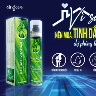 TINH DẦU NGẢI VICTOPHAR GIẢM ĐAU NHỨC XƯƠNG KHỚP