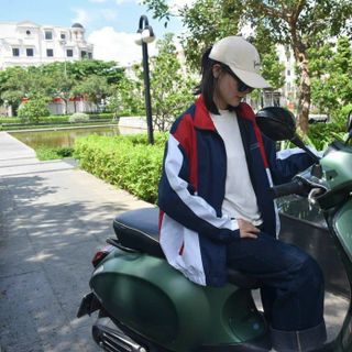 ￼Áo khoác dù 2 lớp unisex nam nữ phối màu đẹp thiết kế trẻ trung năng động vải mát giá sỉ