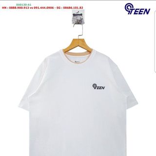 XA0130-A1 - Áo bé trai, cộc tay, cotton, viền gấu in 9Teen, size M-XL, ri3 - phân phối bởi Top1Kids giá sỉ