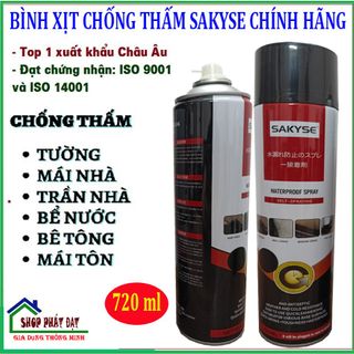 Bình sơn xịt chông thấm dột, Bình xịt sơn chống thấm tường đa năng 720ml. giá sỉ