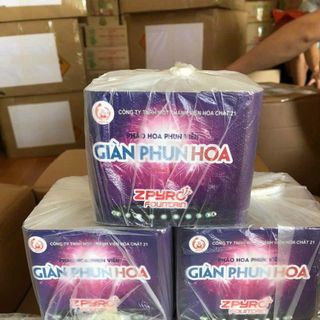 Pháo hoa Giàn phun hoa nén nguyên khối 25 viên