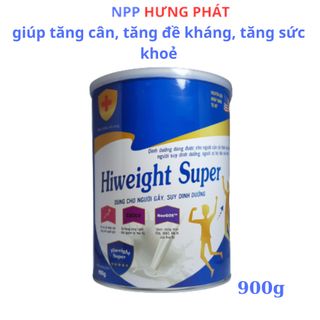 Sữa bột Hiweight super giúp bổ sung dinh dưỡng, vitamin cho người gầy, ngưới mới ốm dậy, người tiêu hoá kém hộp 900g