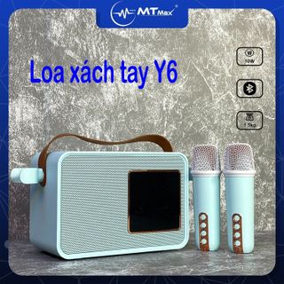 Loa Bluetooth Y6 - Đèn Led Nháy Theo Nhạc - 2 Micro Không Dây - Đa Dạng Cổng Kết Nối giá sỉ