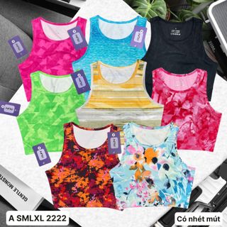Croptop sát nách 2 lớpp mới nhất 2023 Thể Thao Siêu Đẹp Giá Sỉ,