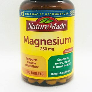 Viên uống bổ sung Magiê Nature Made Magnesium 250mg 200 Tablets