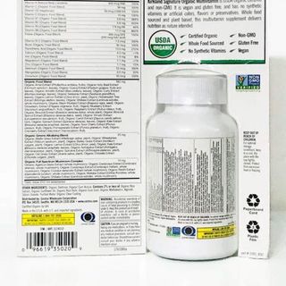 Viên uống bổ sung đa vitamin hữu cơ Kirkland Signature Organic Multivitamin 80 viên