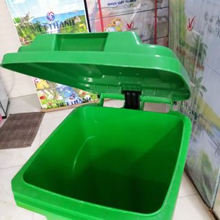 Thùng rác đạp chân 100L - Thùng rác ngoài trời