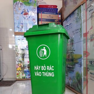 Thùng rác đạp chân 100L - Thùng rác ngoài trời