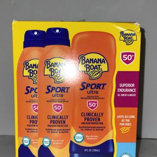 Kem chống nắng Banana Boat Sport Ultra Performance Sunscreen Pack Broad Spectrum SPF 50 Pack 3