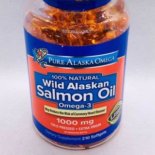 Viên dầu cá hồi Pure Alaska Omega Wild Salmon Oil 1,000mg 210 viên