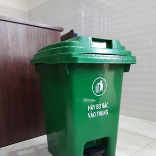 Thùng rác đạp chân 60L - Thùng rác sinh hoạt gia đình