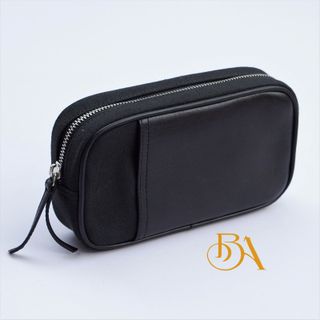 CLUTCH DA BÒ. TÚI CLUTCH DA NAM PHỐI VẢI CANVAS. VÍ CLUTCH DA THỜI TRANG M008