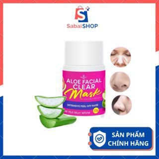 Gel Lột Mụn Aloe Facial Clear Mask Precious Skin Thái Lan - Gel Nha Đam Hút Mụn Đầu Đen, Cám Siêu Sạch 22gr