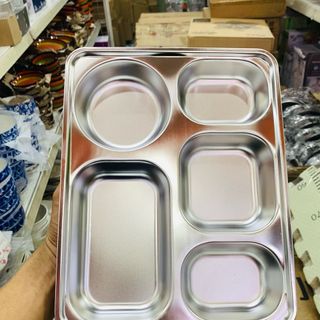 khay cơm inox 5 ngăn