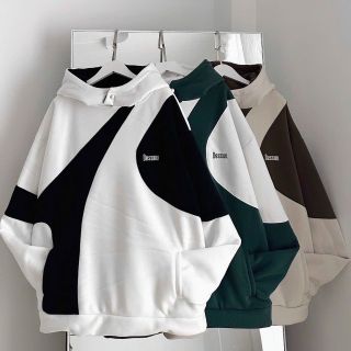 Áo hoodie phối, hình thêu, nón có nút bấm. from 80kg. Giá sỉ - giá bán buôn