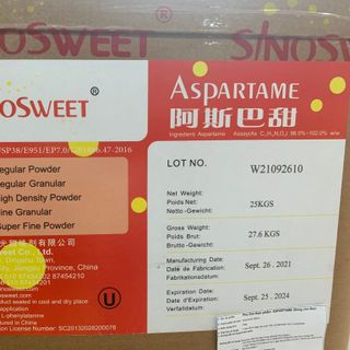 Đường aspartame sinosweet giá sỉ