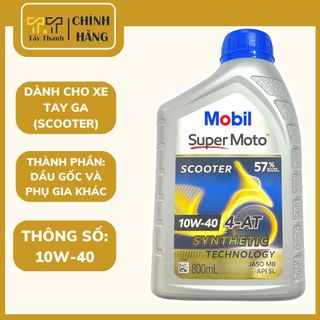 Nhớt Mobil Scooter dành cho xe ga