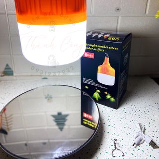 Bóng đèn Led trụ sáng trắng sạc tích điện, sạc cáp usb, dùng cho đi phượt, du lịch, lều trại - Loại TỐT - 3374_114744756