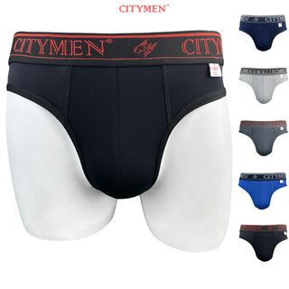 Hộp 5 Quần Lót Nam Vải Thun Lạnh 4 Chiều Lưng Dệt Chữ CITYMEN - Xưởng May - Bán Sỉ