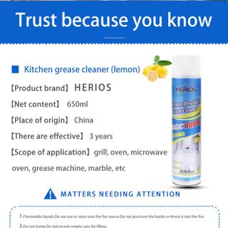 Chai tẩy rửa thiết bị nhà bếp cao cấp Herios LA-025 công nghệ Đức 650ml