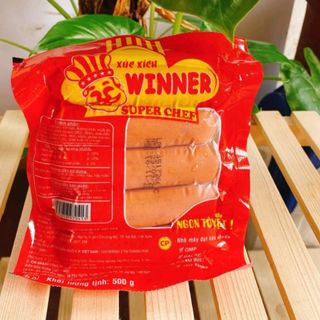 Xúc xích chiên Winner hãng CP chiên rán, thả lẩu đều ngon gói 500g