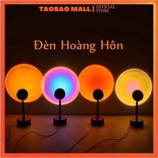 ( HÀNG CÓ SAN) Đèn Sống Ảo 4 Trong 1 - Đèn Chiếu Hoàng Hôn, Cầu Vồng, Bình Minh,Đèn Led, Chụp Hình, Quay Tik Tok Chụp Tự Nhiên