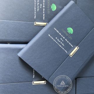 Quà Tặng Sổ Tay Da Bìa Còng – In Logo Doanh Nghiệp