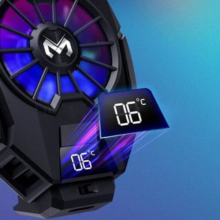 Memo DL05 ver.3  | Quạt tản nhiệt sò lạnh cho điện thoại, Màn hình LED hiển thị nhiệt độ, LED RGB - Bán buôn bán sỉ