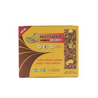 Thanh Hạt Năng Lượng Vị Táo Đỏ Faminuts - Nutsbar Energy 480g
