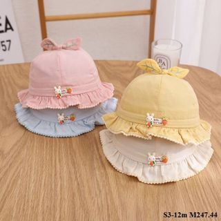 Mũ bucket trẻ em, mũ bèo bé gái S3-12m M247.44