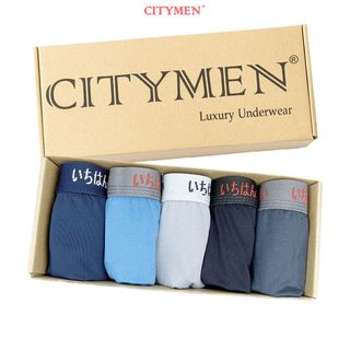 Hộp 5 Quần Lót Nam Vải Thun Lạnh 4 Chiều Lưng Dệt Chữ Nhật - Xưởng May - Bán Sỉ
