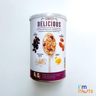 Yến mạch ngũ cốc ăn liền Quaker Simply Granola hũ 453g chính hãng Mỹ