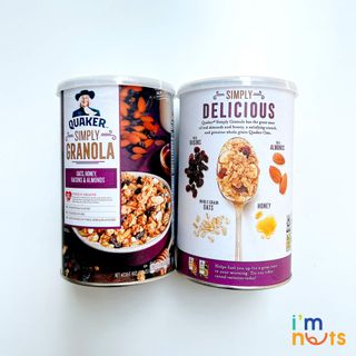 Yến mạch ngũ cốc ăn liền Quaker Simply Granola hũ 453g chính hãng Mỹ