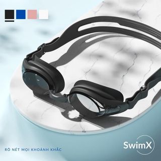 [Đen Trắng] Kính bơi cận SwimX cao cấp, phù hợp cho nam, nữ, bé trẻ em từ 6 tuổi YUKE